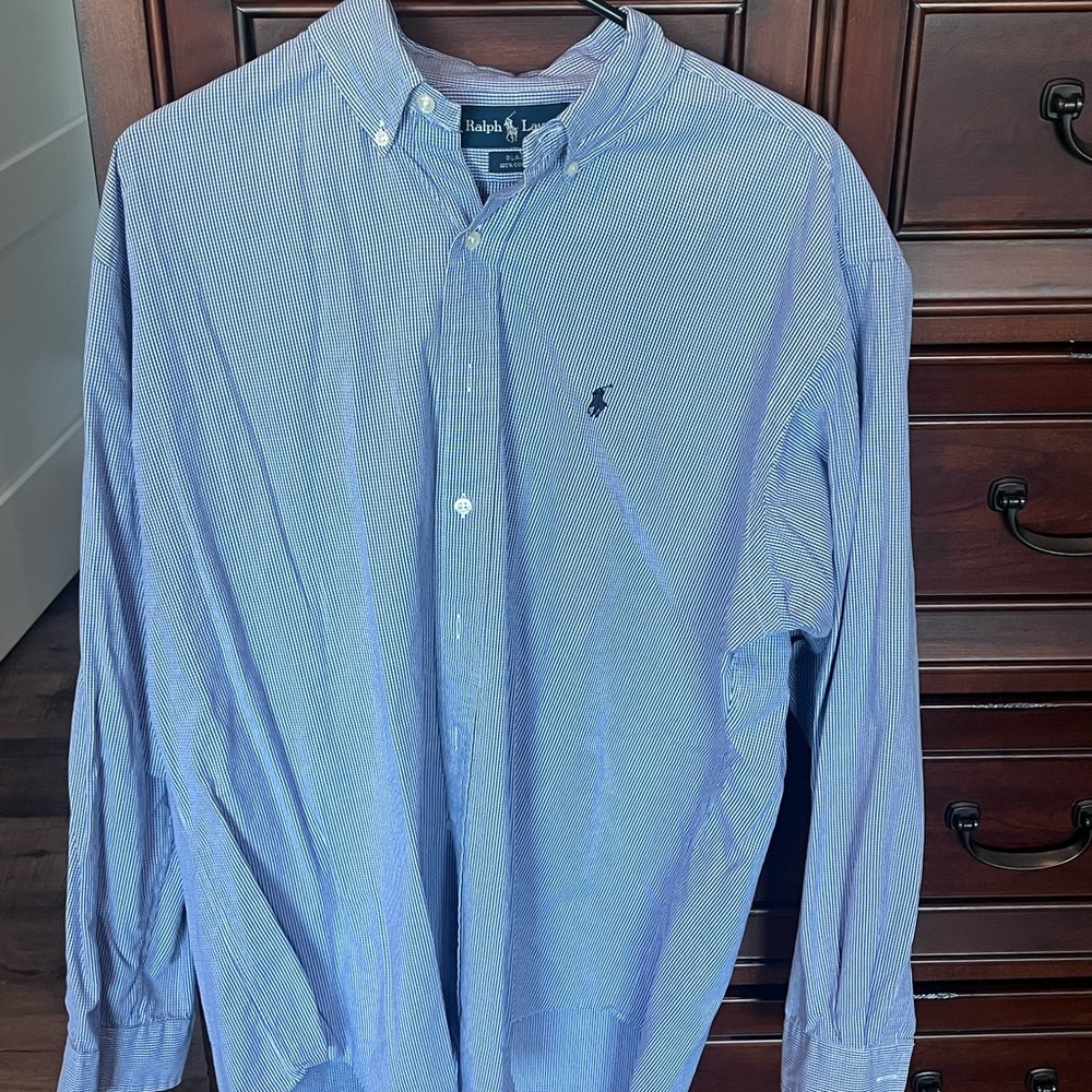 Ralph Lauren Blue Striped Men's Shirt